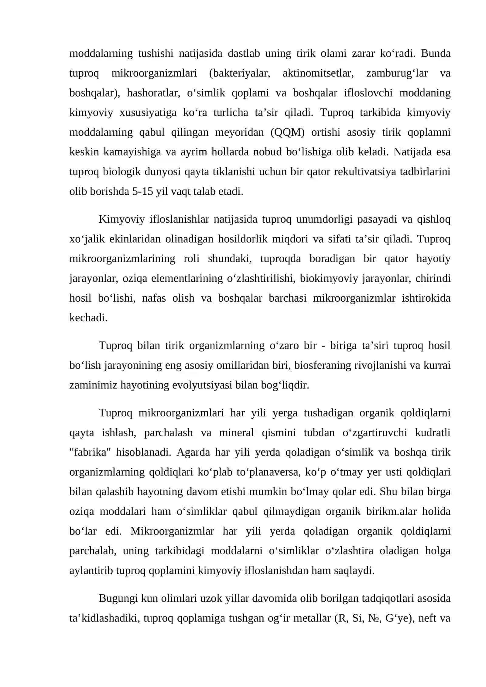 Kimyoviy va biologik ifloslanish 4