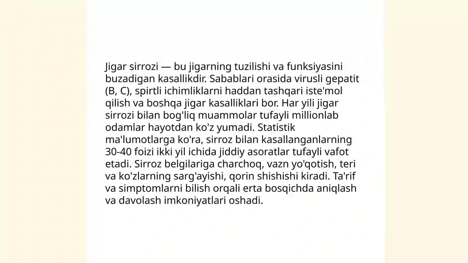 Jigar sirrozi sabablari 4