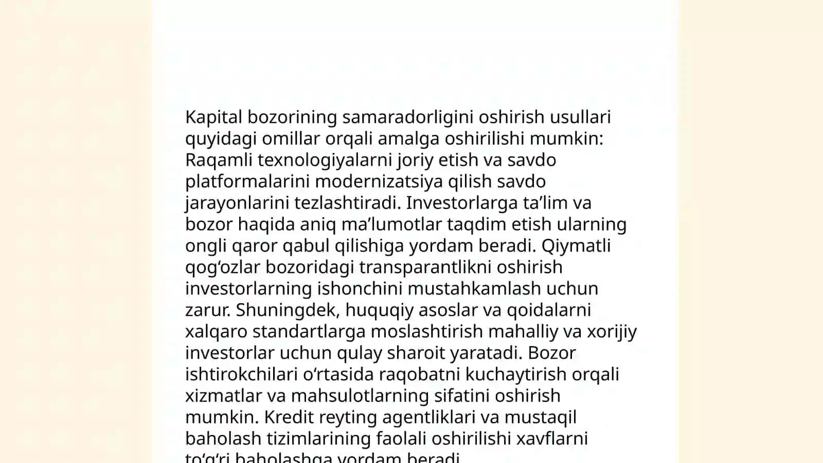 Kapital qo'yilmalar va ularning iqtisodiy o'sishga ta'siri 4