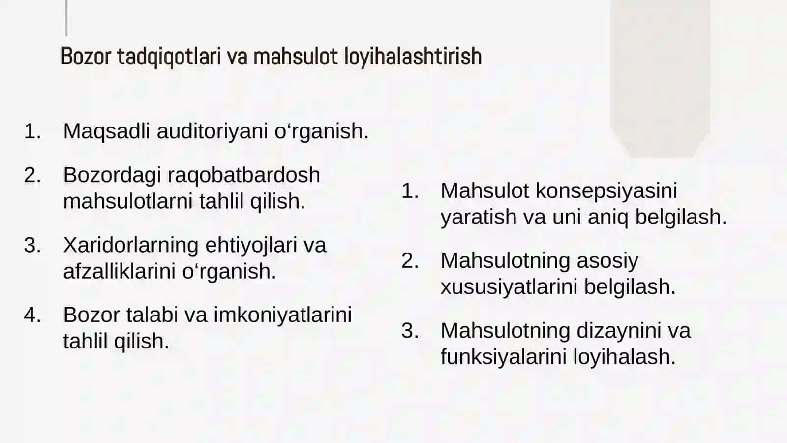 Yangi mahsulot ishlab chiqish strategiyalari 4