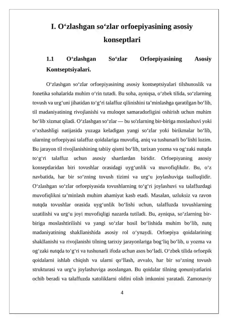 OʻZLASHGAN SOʻZLAR ORFOEPIYASI 4