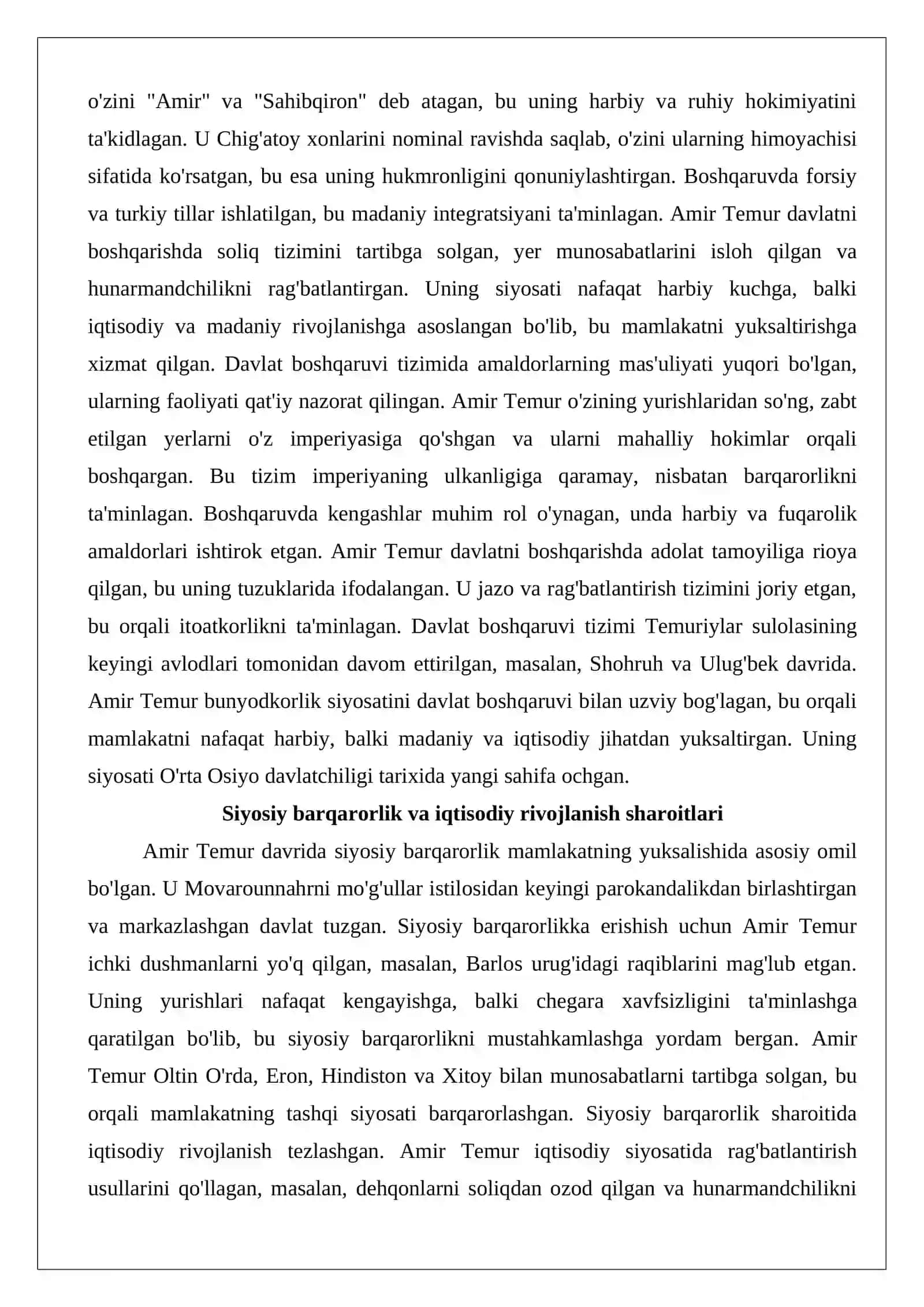 Temuriylar davrida bunyodkorlik ishlari 4