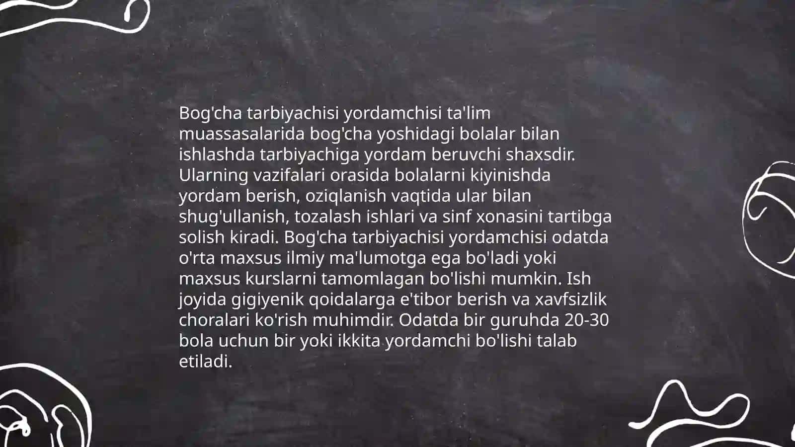 Aqili zaif bolalar egalay oladigan kasblar 4