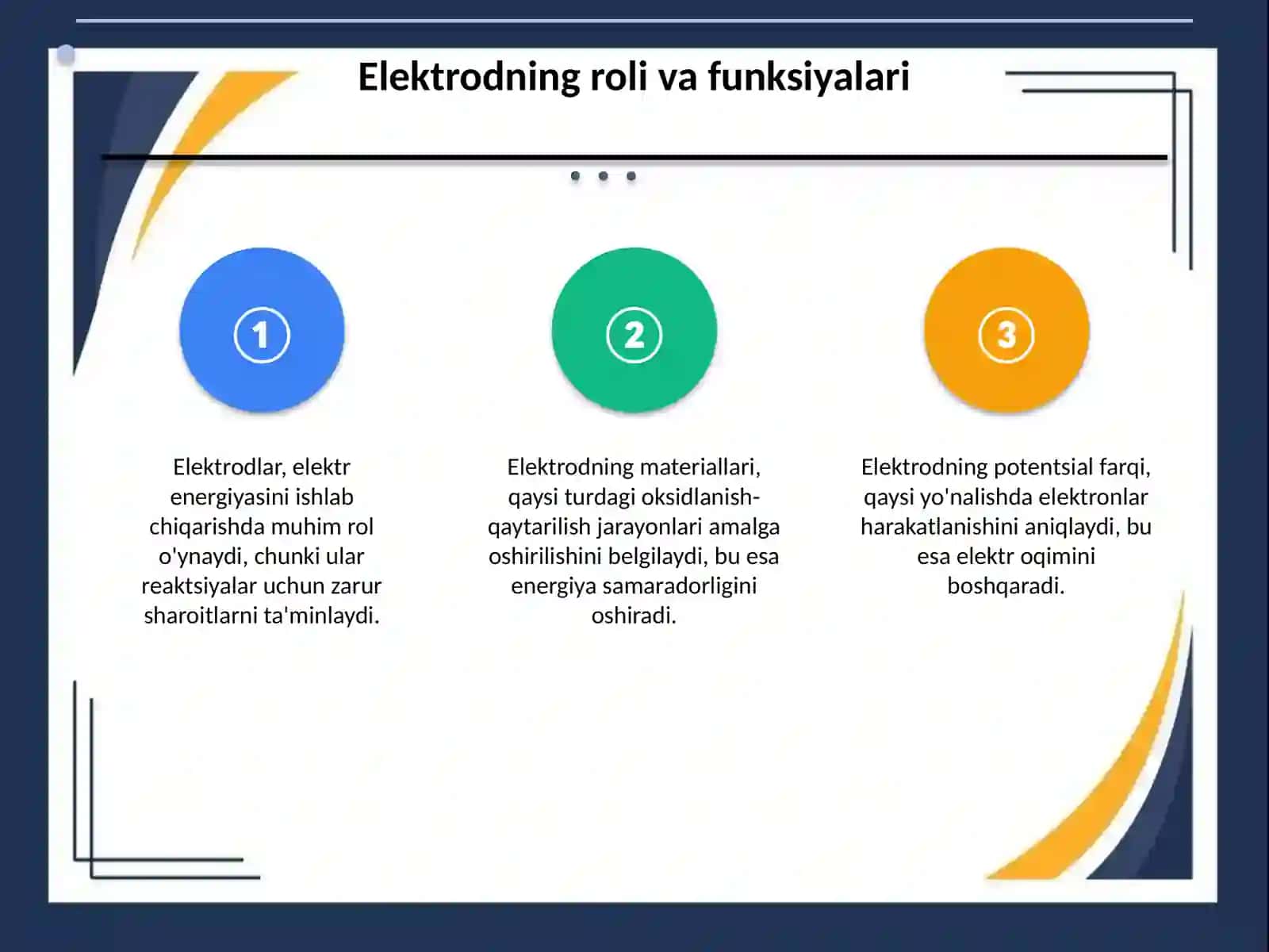 Potensiallar hosil bo'lishi. Elektrod, oksidlanish- qaytarilish, membrana, diffuziya potensiallari. 4
