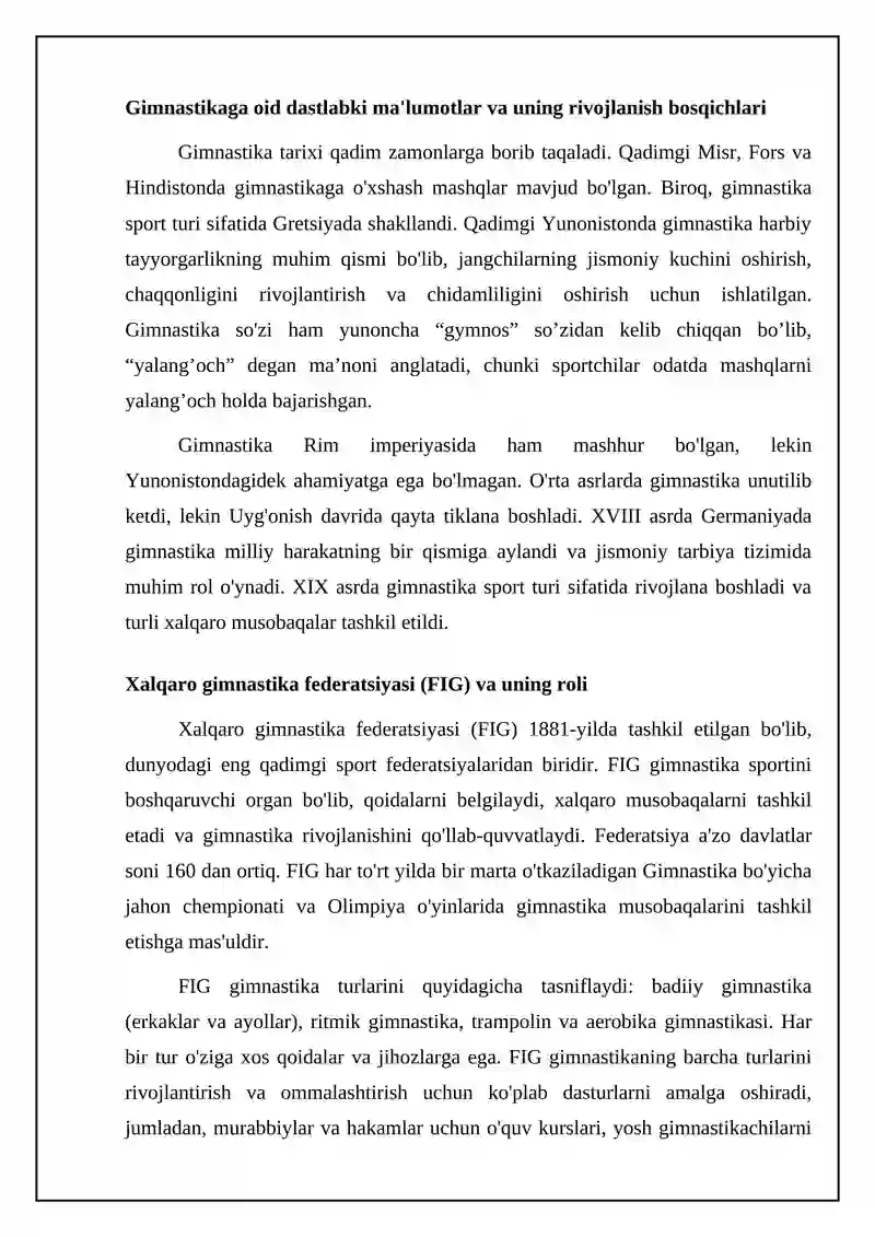 Gimnastika tarixi va rivojlanishi 4