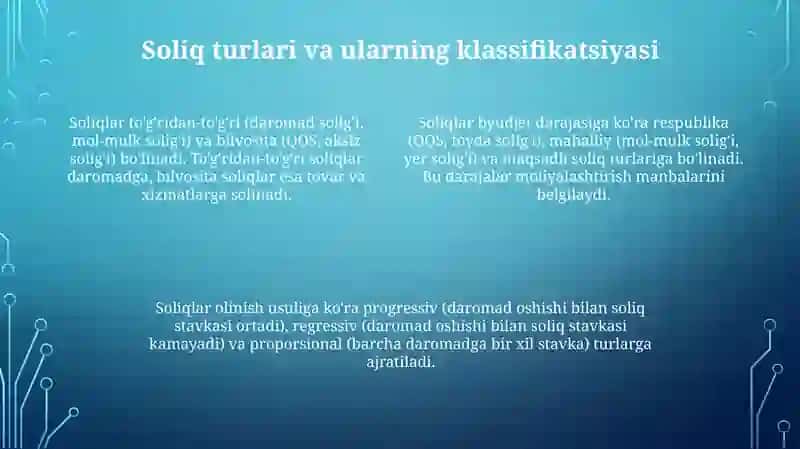 Soliq siyosati - moliyaviy siyosatning muhim tarkibiy qismi 4