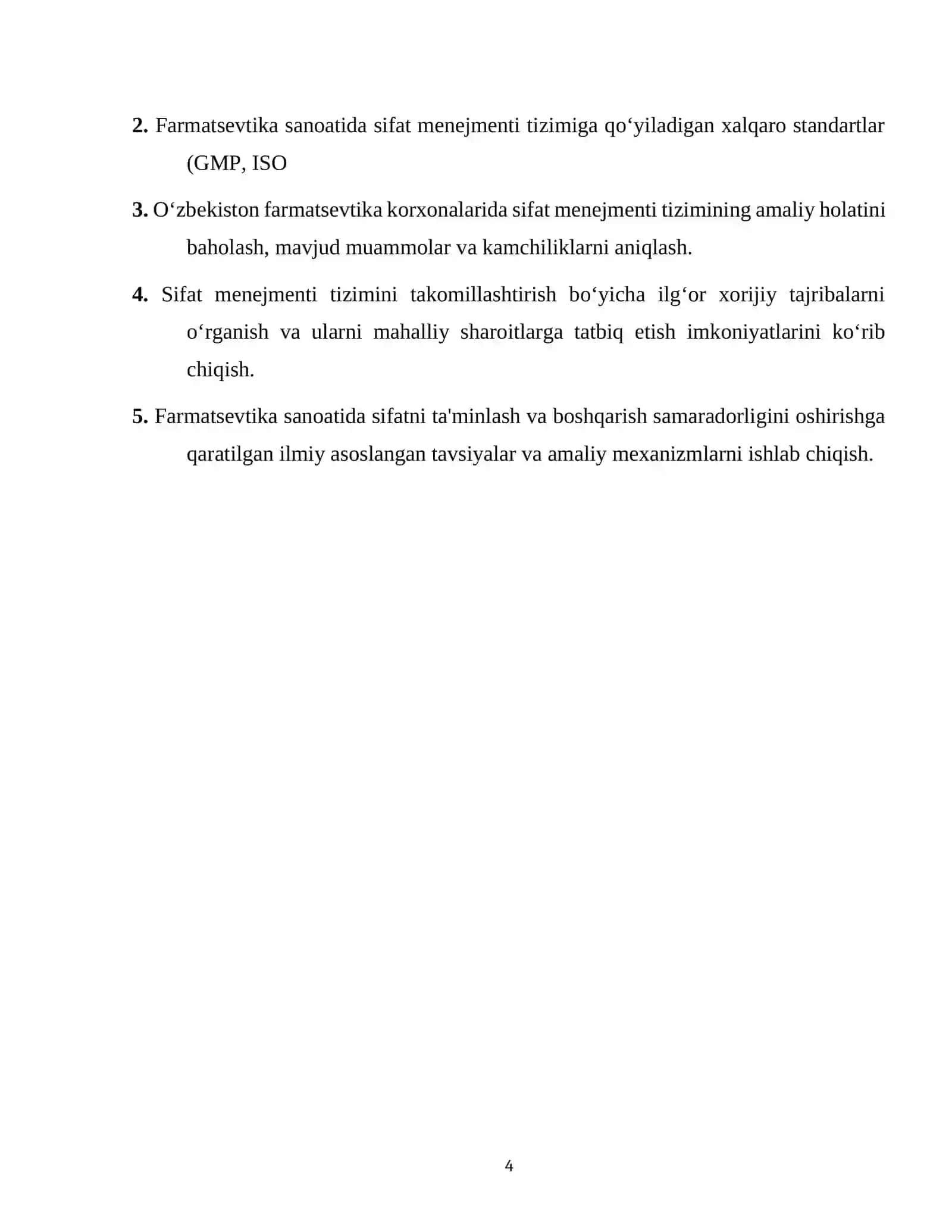 Farmatsevtika sanoatida sifat menejmenti tizimining ahamiyati 4
