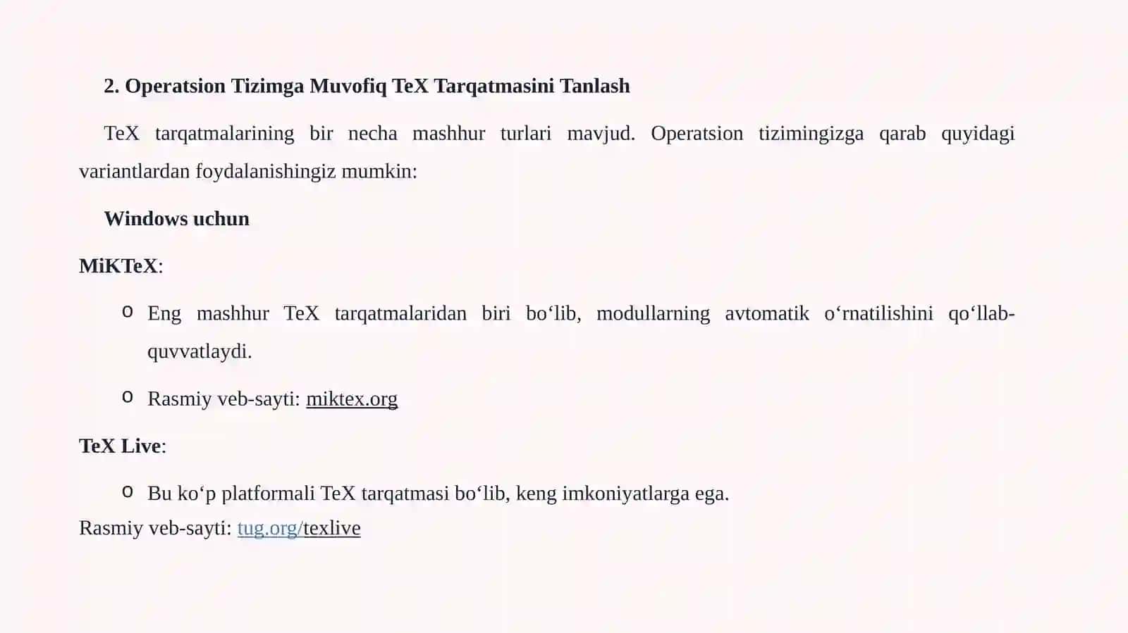 Kompyuterga LaTeXni O‘rnatish: To‘liq Qo‘llanma 4