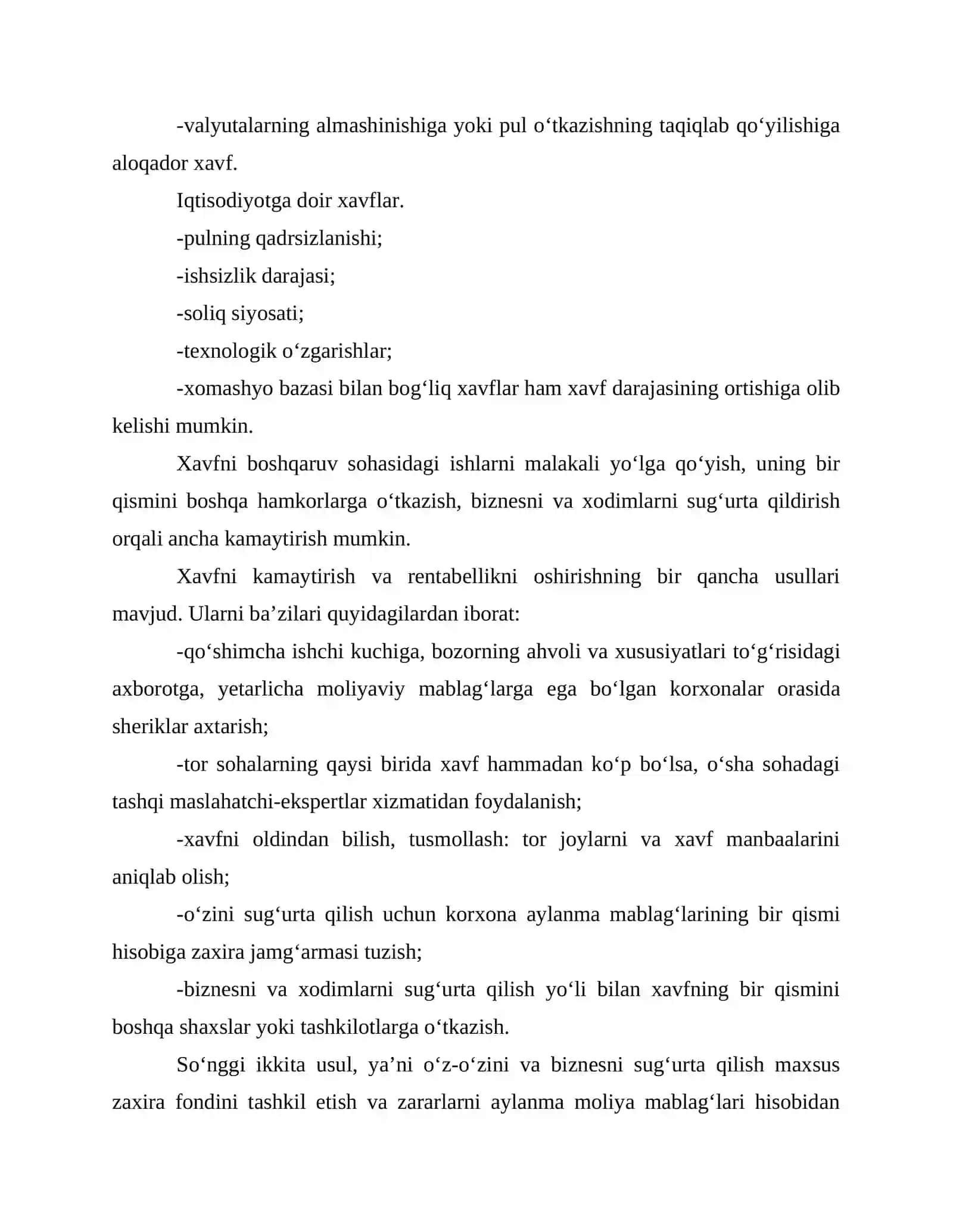 Tadbirkorlik tavakkalchiligi 4