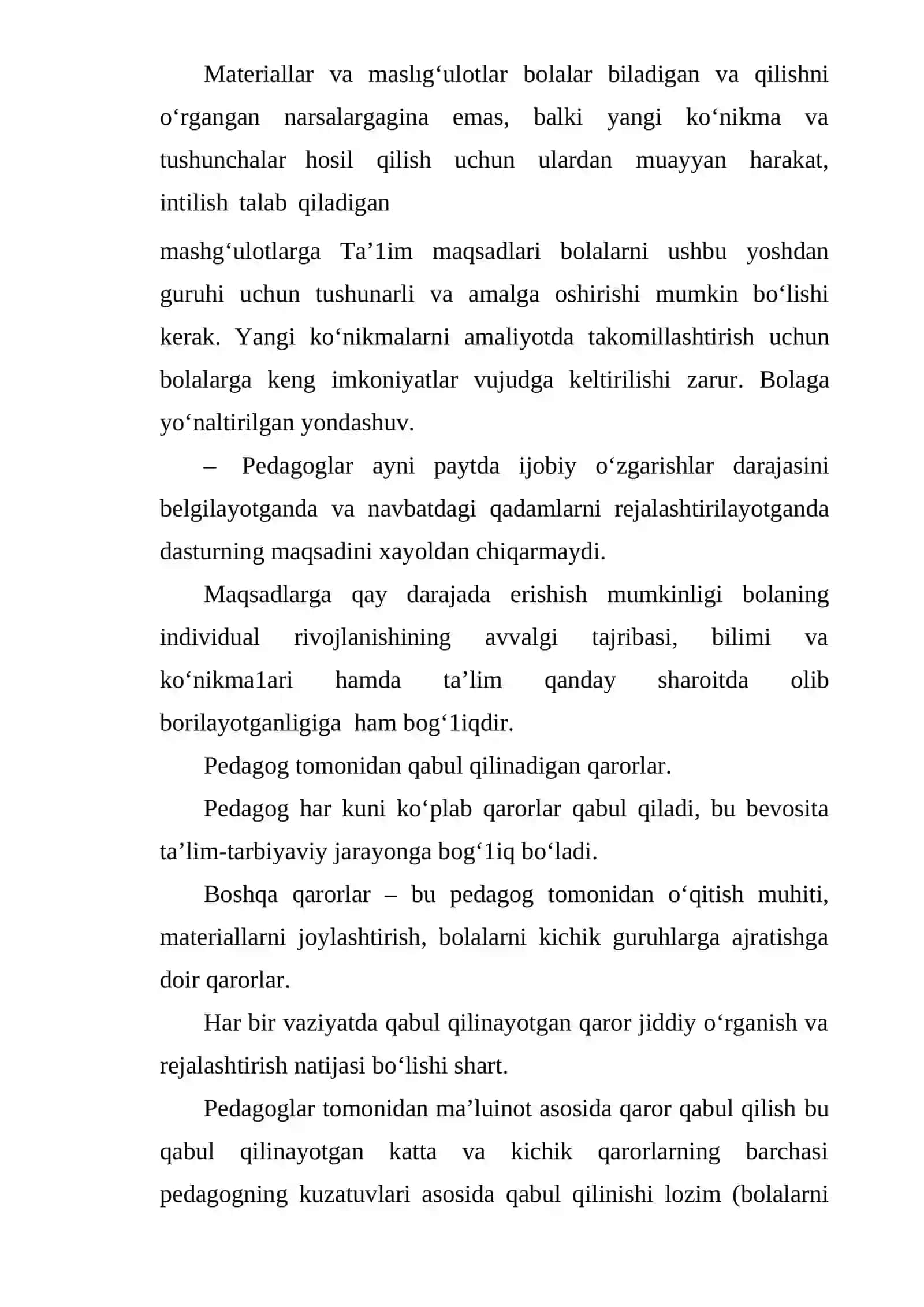 TAYYORLOV GURUHI BOLALARINI MAKTABGA O‘QISHGA TAYYORLASH 4
