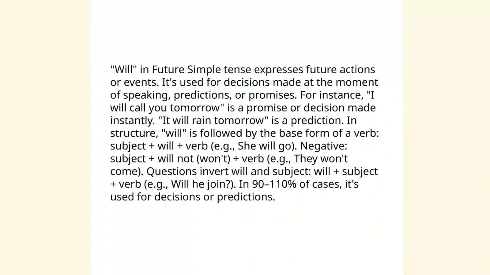 Future Simple 4