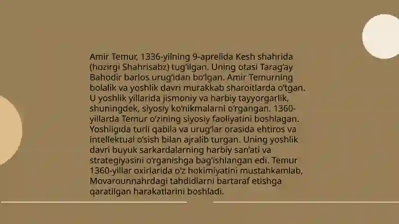 Amir Temur hayoti 4