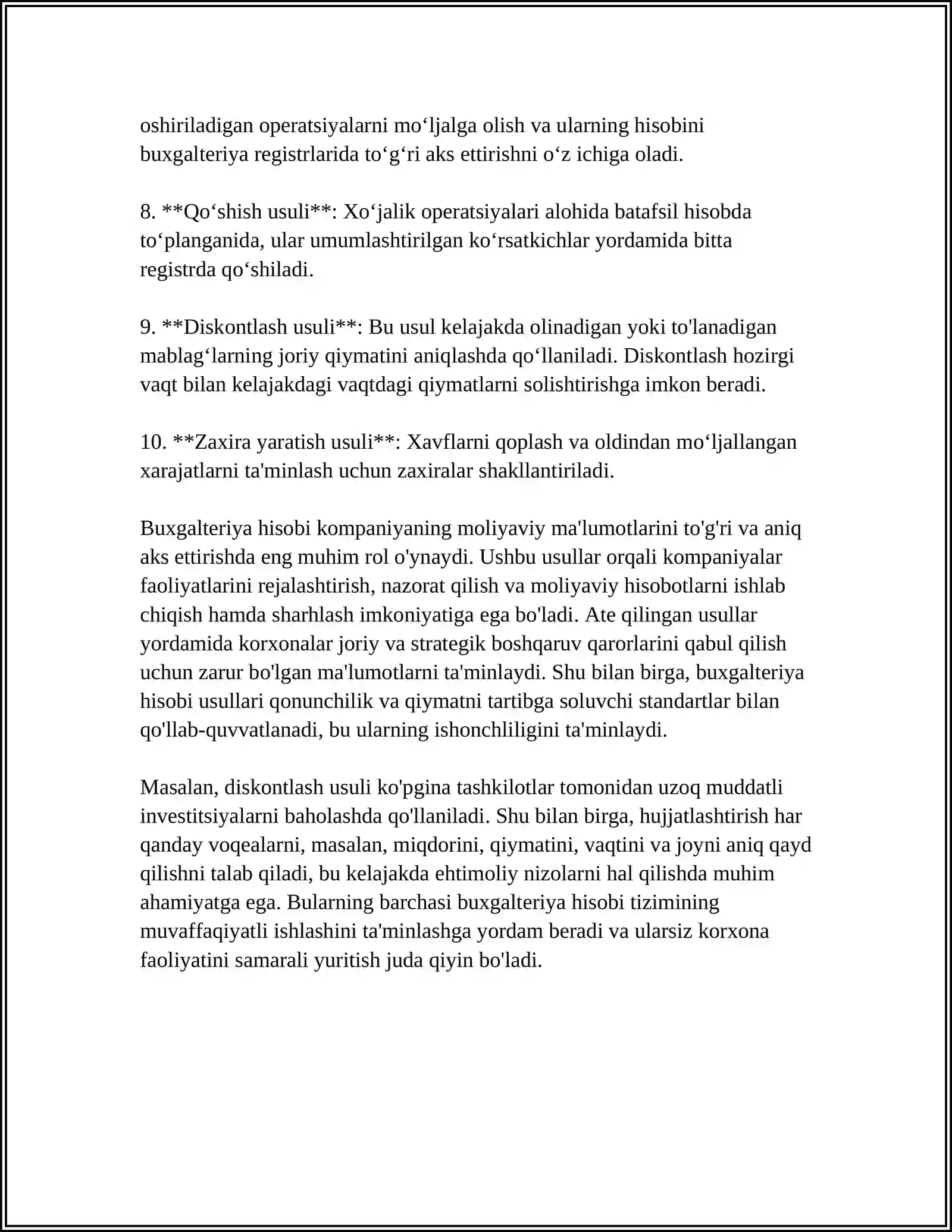 BUXGALTERIYA HISOBINI TASHKIL ETISH 4