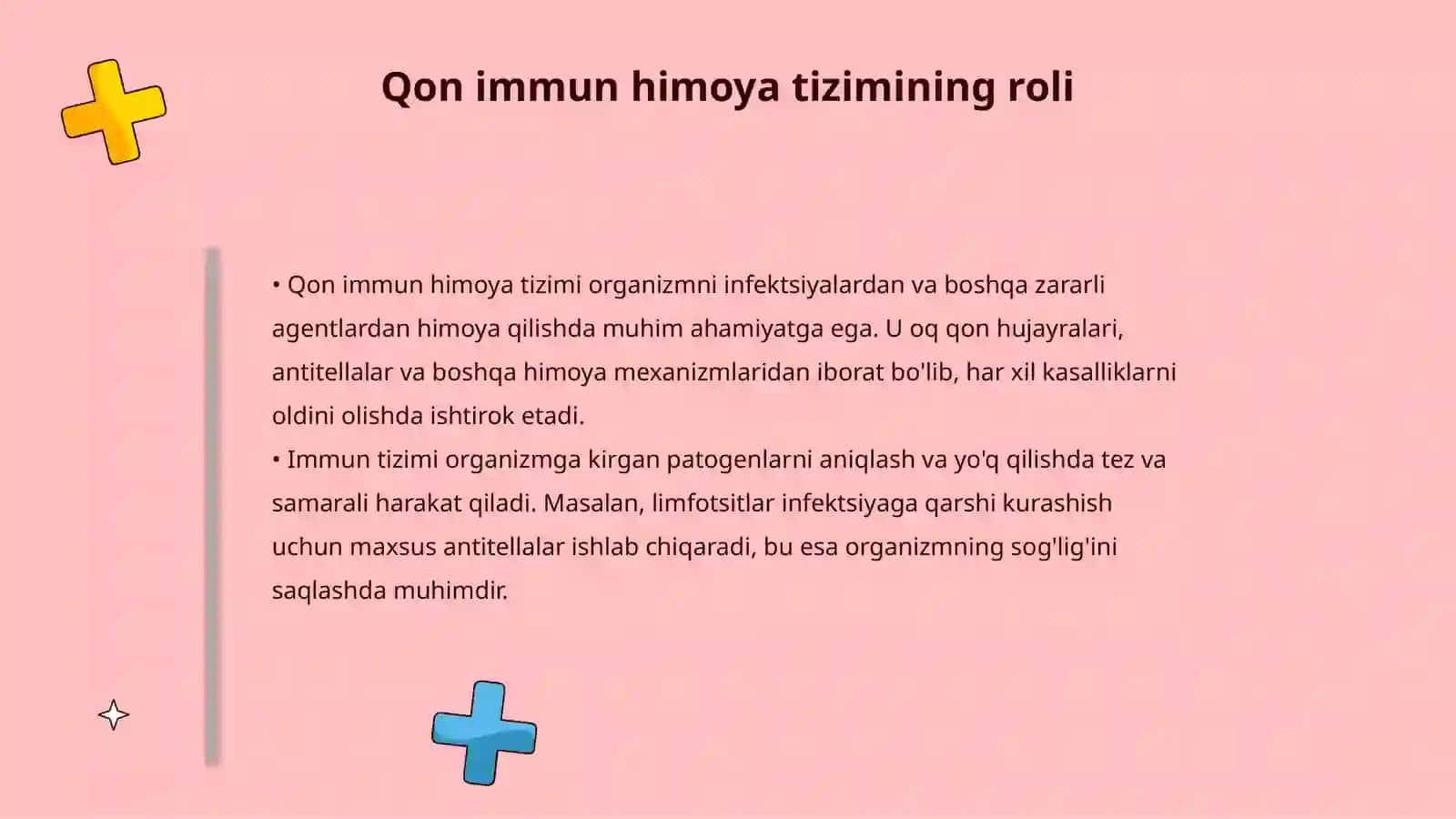 Qon yaratuvchi va immun himoya a'zolari 4