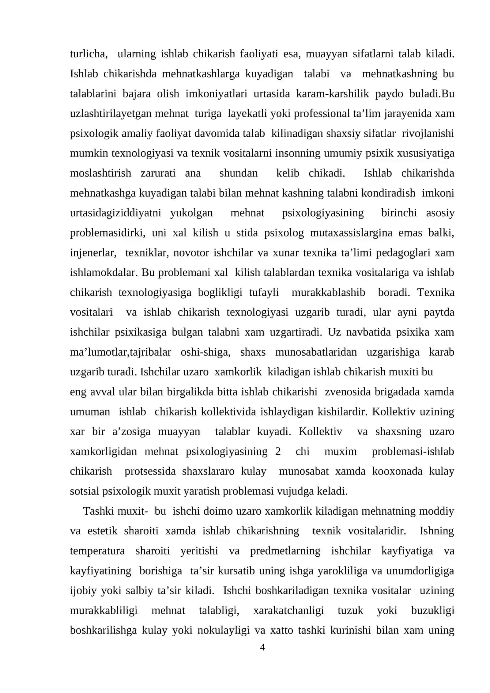 Mehnatni tashkil qilish psixologiyasi 4