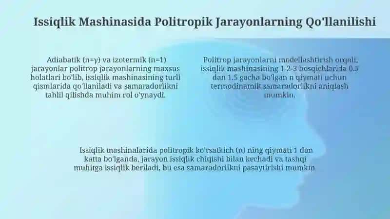 Politropik prosesslar. Issiqlik mashinasi 4
