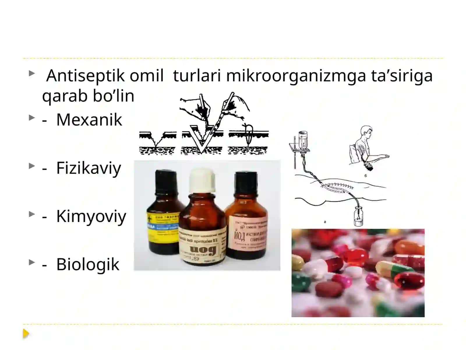 Aseptik va antiseptika tushunchasi 105-B guruhi talabasi Nuraddinov Egamberdi 4