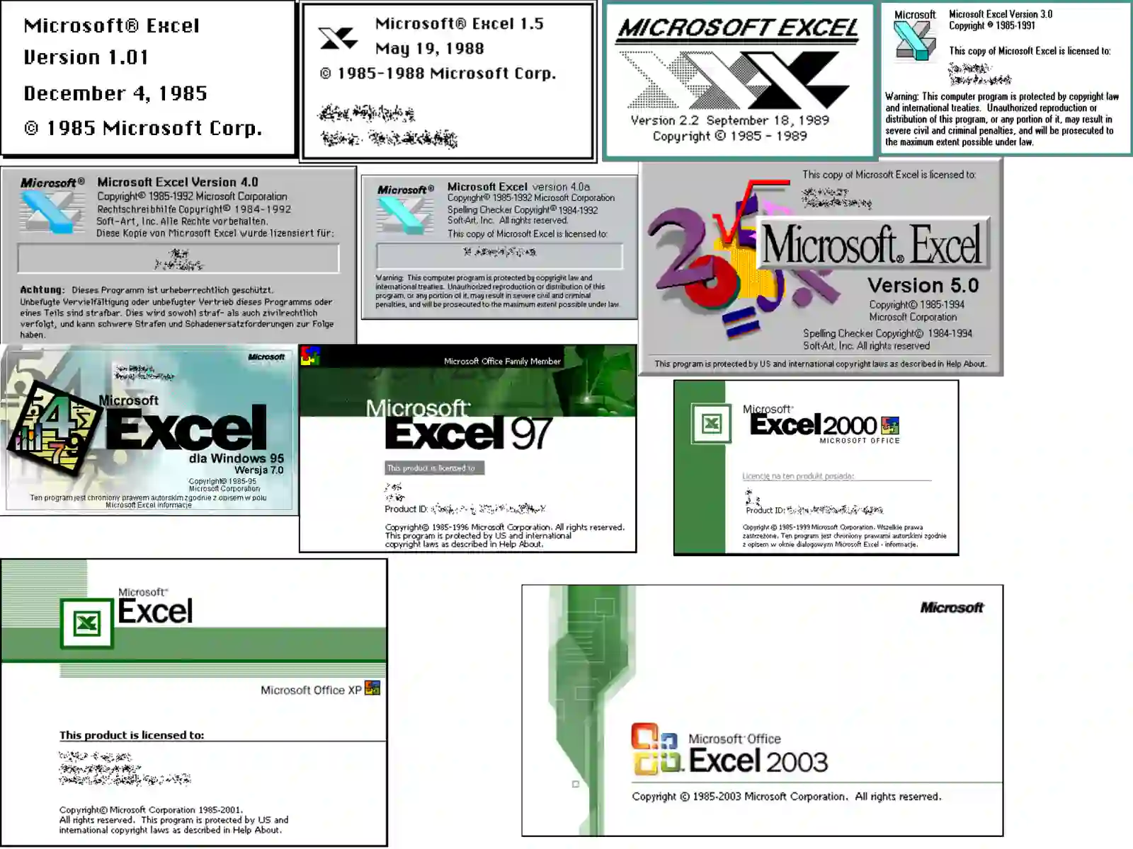 MicroSoft EXCEL XP 4