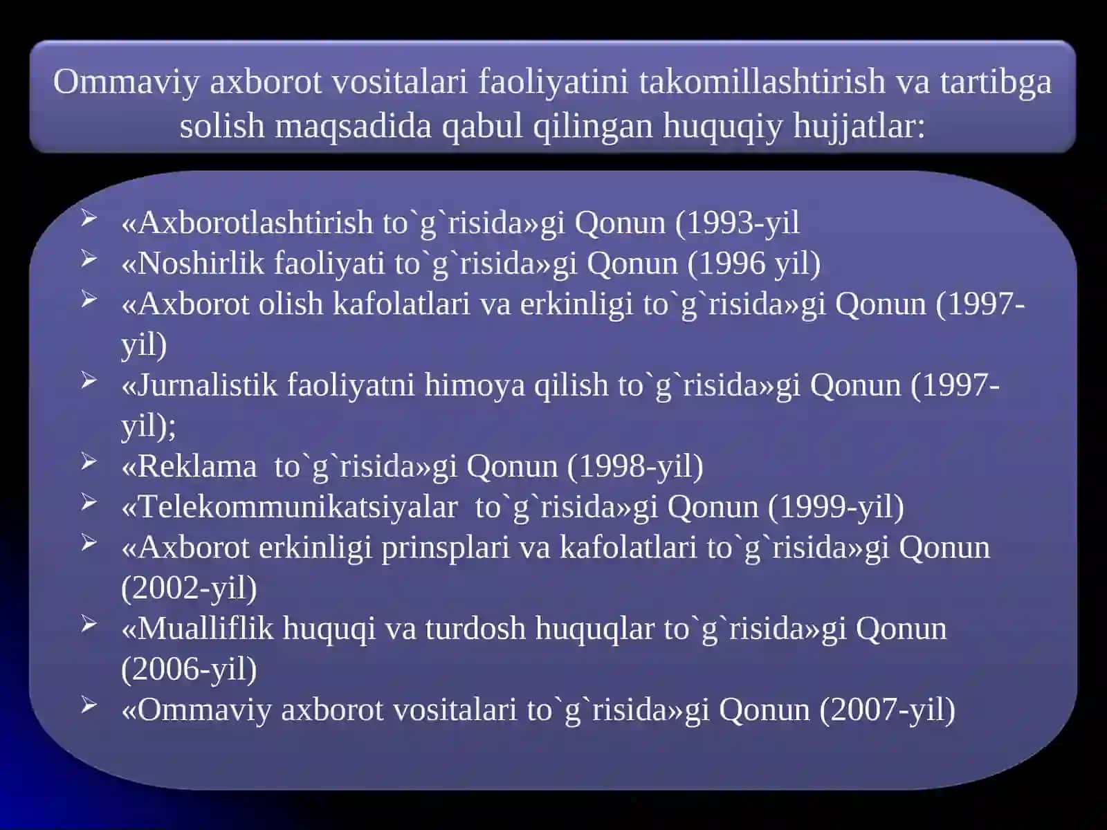 OAVni axborot bilan to'ldiruvchi kishi 4
