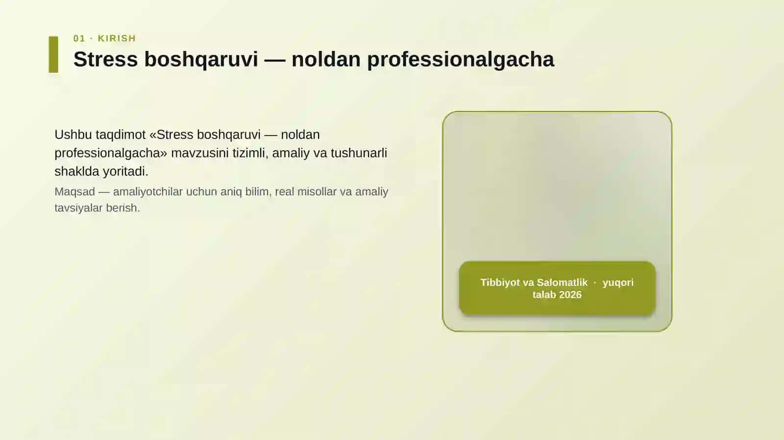 Stress boshqaruvi — noldan professionalgacha 4