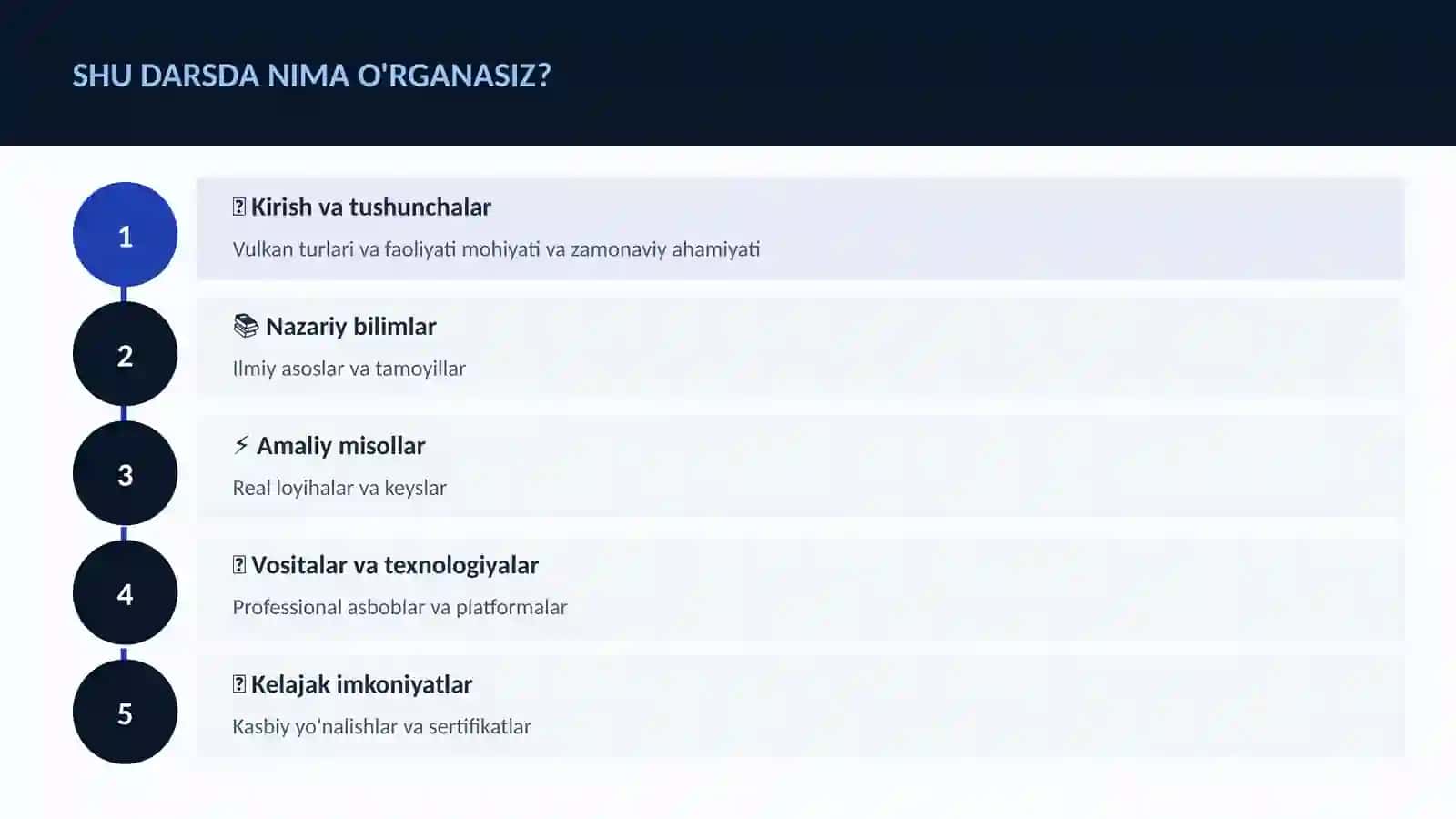 Vulkan turlari va faoliyati 4
