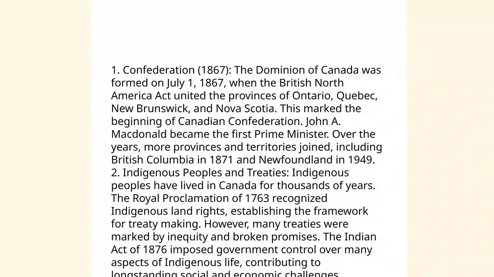 general information about canada 4