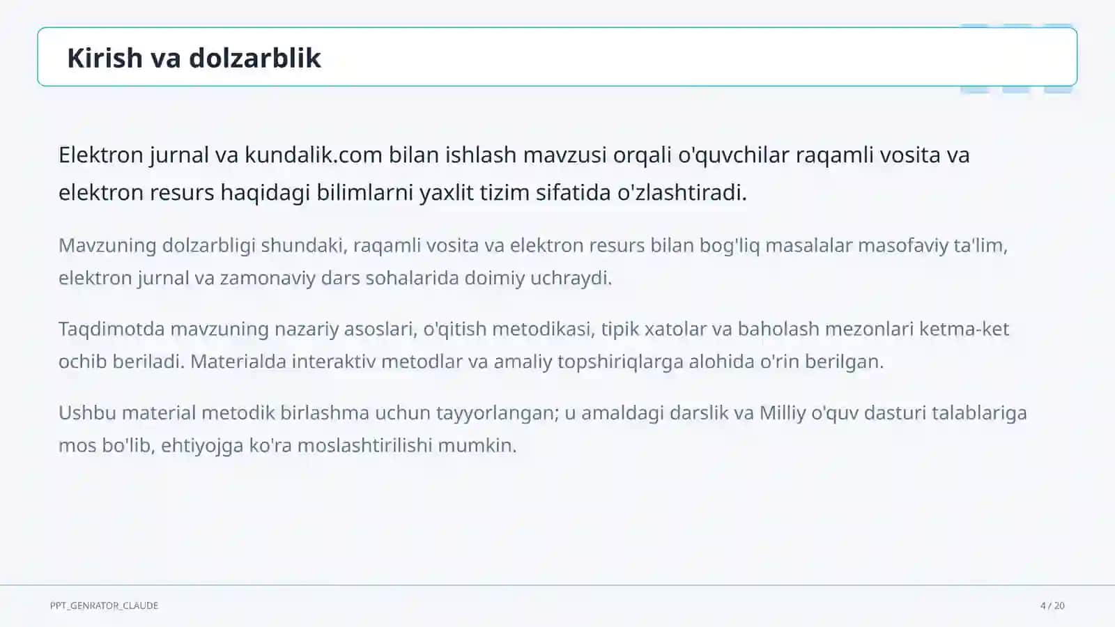 Raqamli ta'lim texnologiyalari 4