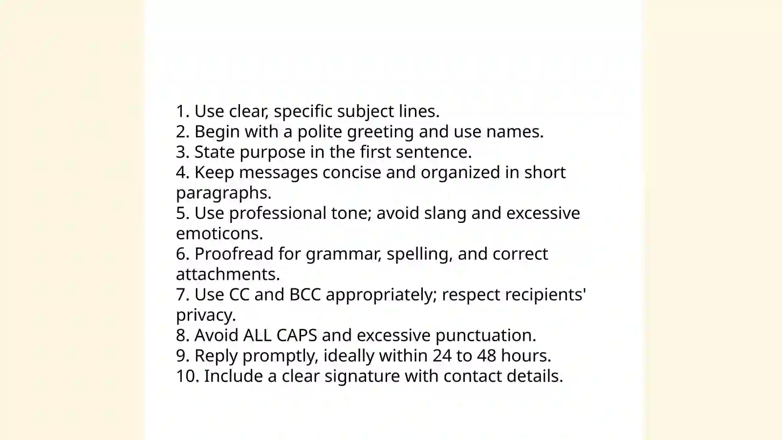 Internet knowledge:Etiquette and netiquette 4