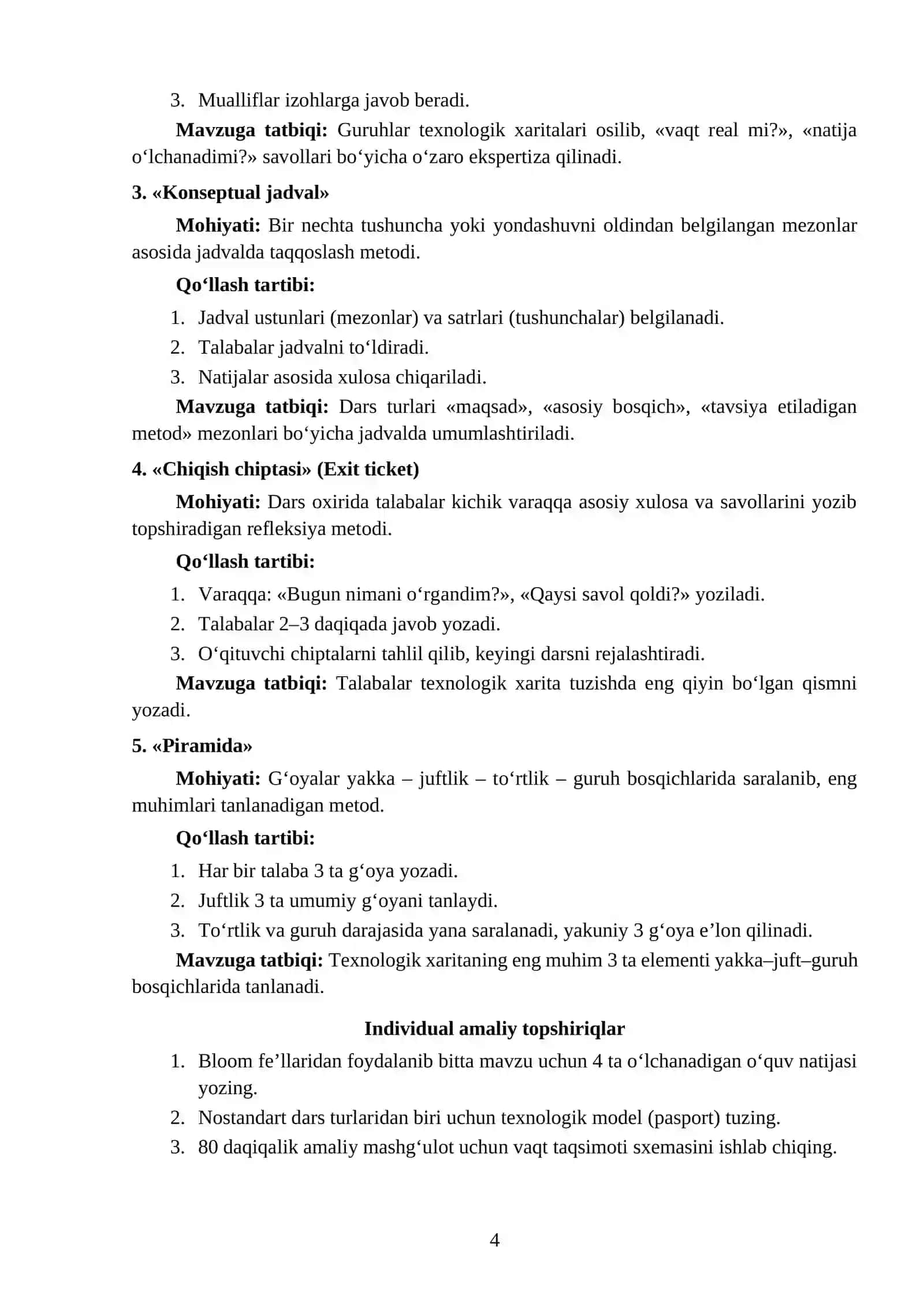 DARSNING TEXNOLOGIK XARITASI 4