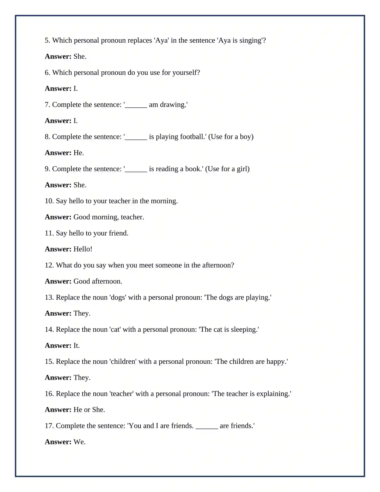 Lesson on Ingliz tili : greetings va personal pronouns 4