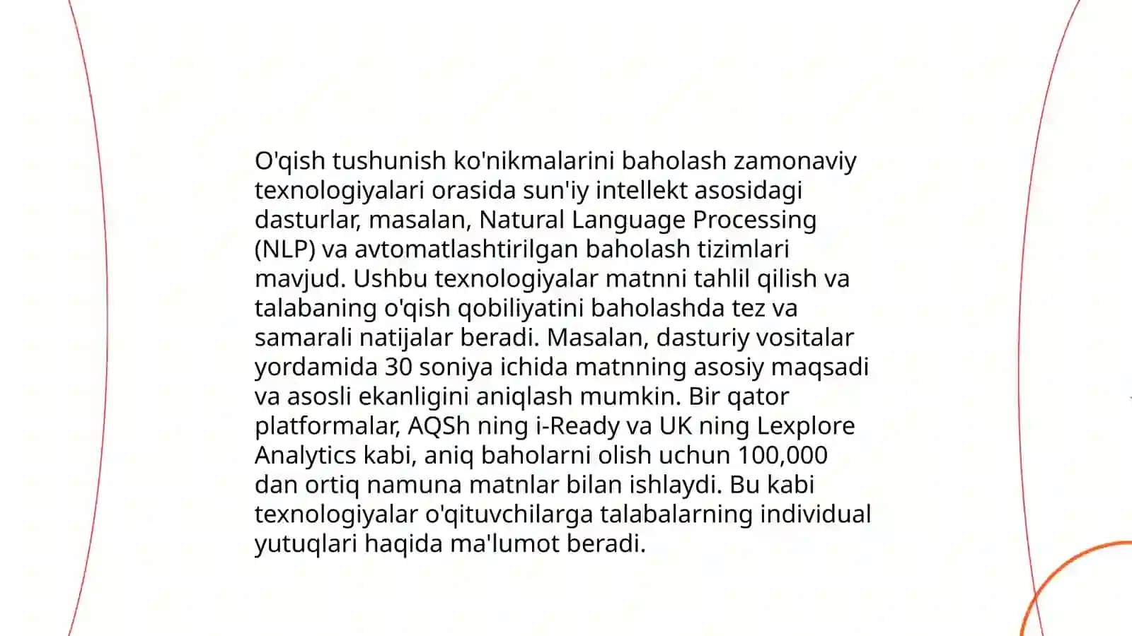O'quvchilarning o'qib tushinish ko'nikmalarini baholashga oid tadqiqotlar 4