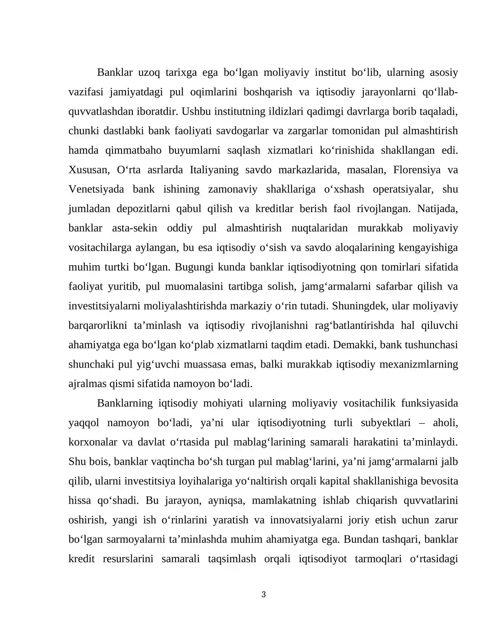 Banklar ularning turlari va kredit tizimidagi roli 4