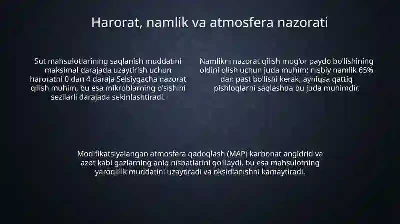 Sut maxsulotlarini saqlash va uni qayta ishlash fanini umumiy asoslari 4