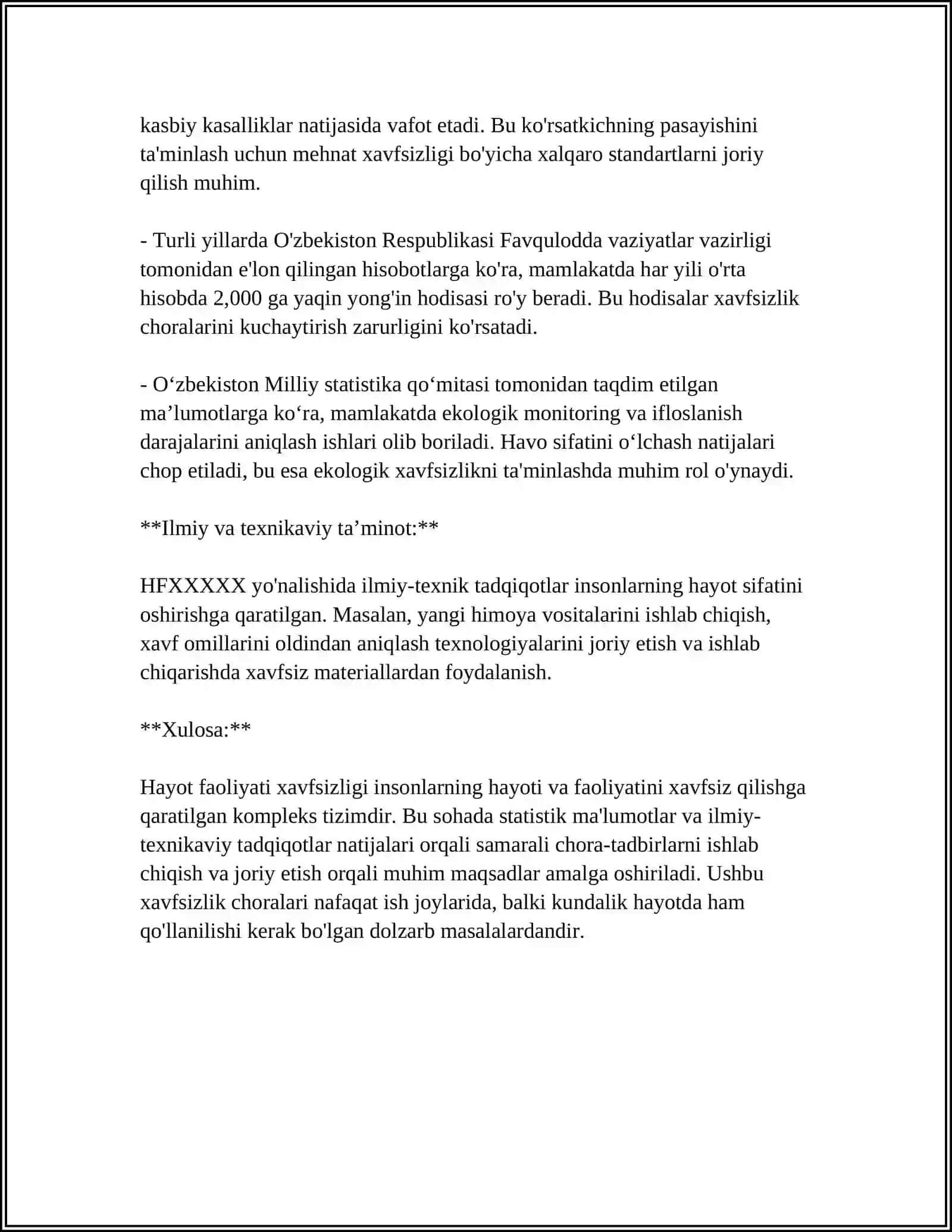 HAYOT FAOLIYATI XAVFSIZLIGI TA'MINLASHNING NAZARIY VA HUQUQIY ASOSLARI 4