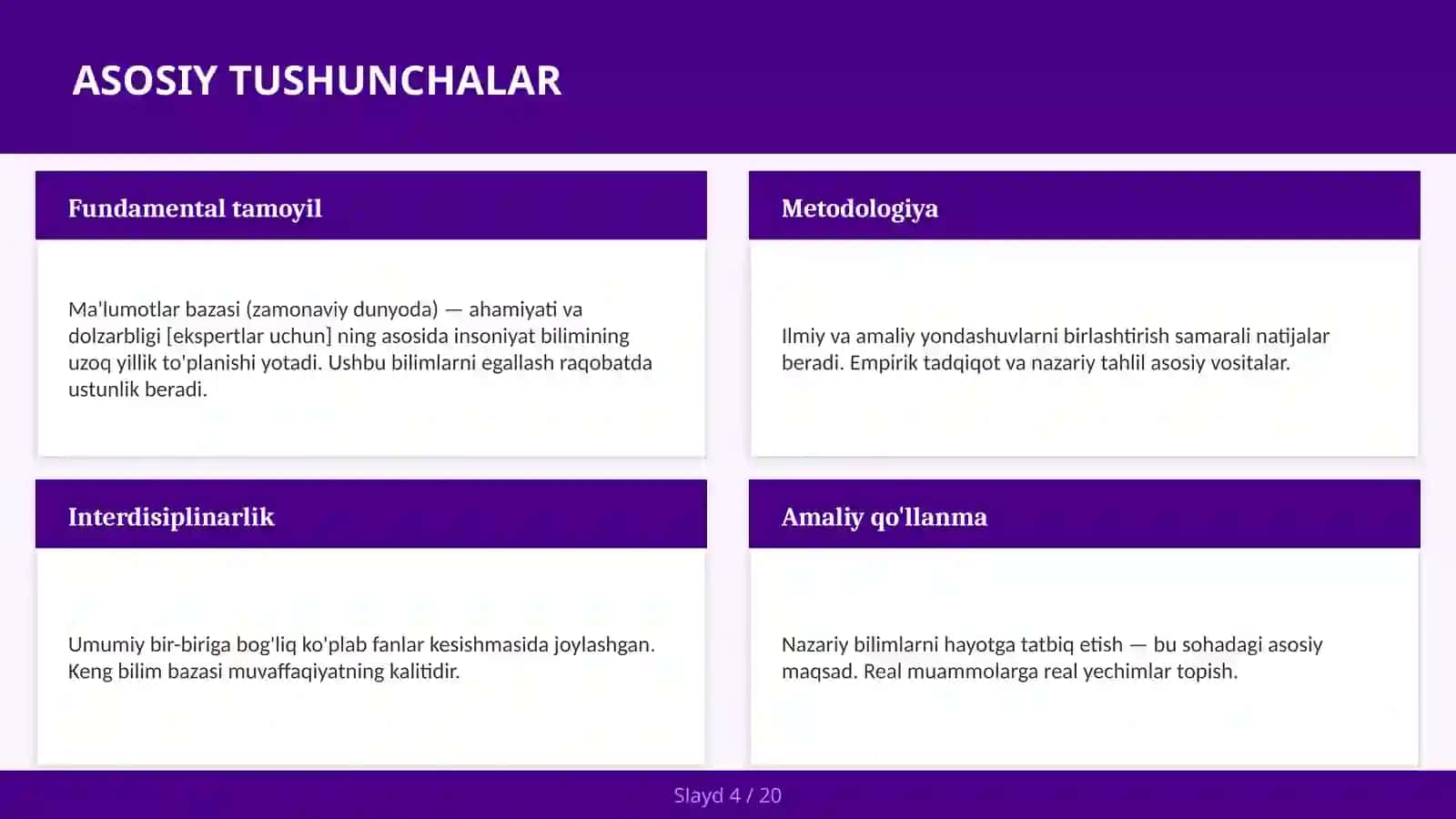 Ma'lumotlar bazasi (Zamonaviy Dunyoda) - Ahamiyati va Dolzarbligi [Ekspertlar uchun] 4