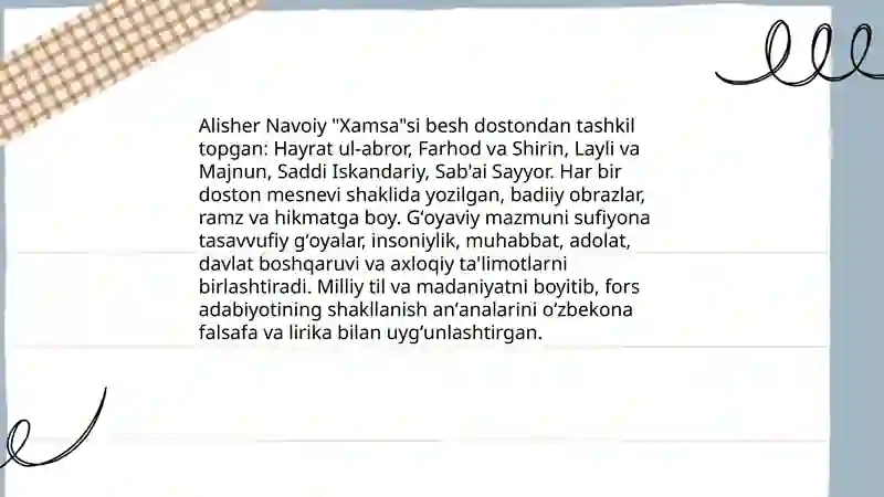 Tarixiy shaxslarni oʻrganish Alisher Navoiy Mirzo Ulugʻbek Bobur Mirzo haqida 4