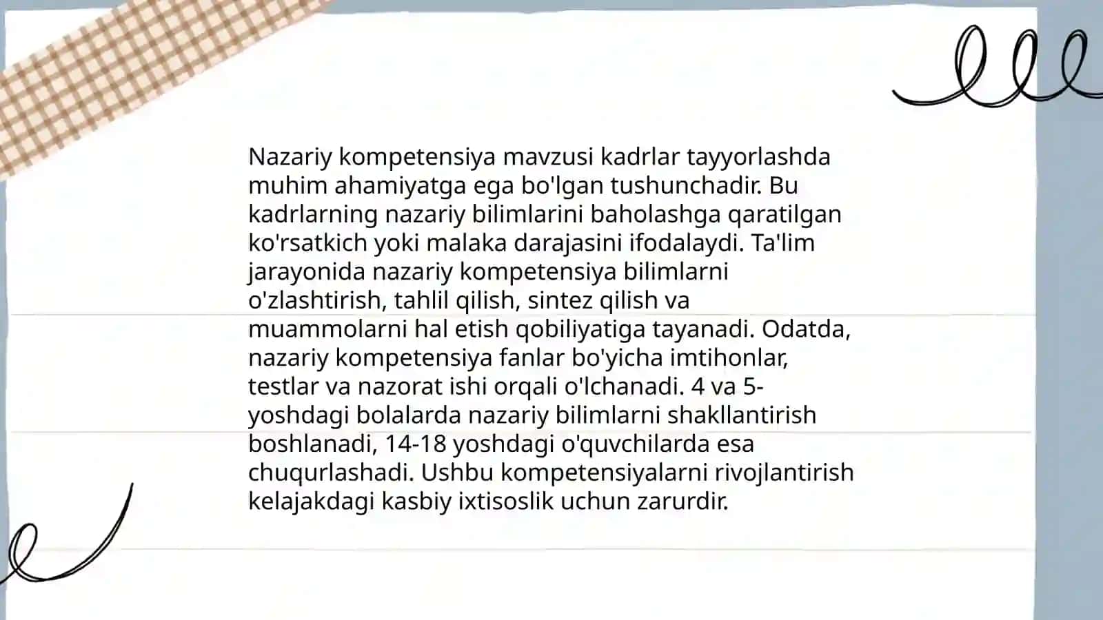 Kompetensiya turlari haqida 1
