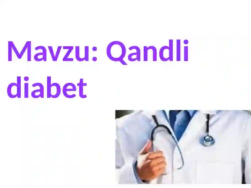 Qandli diabet 4