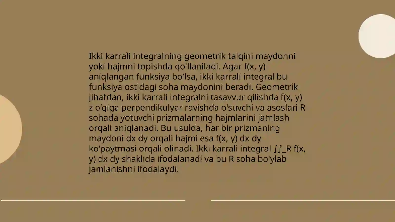 Ikki karrali integral 4