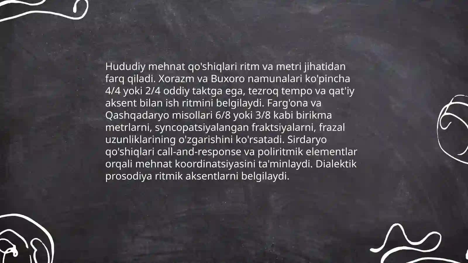 Mehnat qo'shiqlari: mavzu va mazmunining qiyosiy tahlili 4