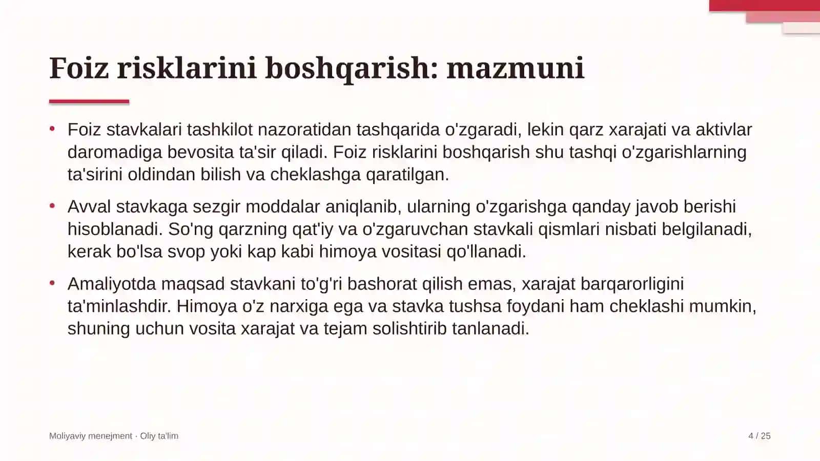 xalqaro turizmda foiz risklarini boshqarish 8265 4