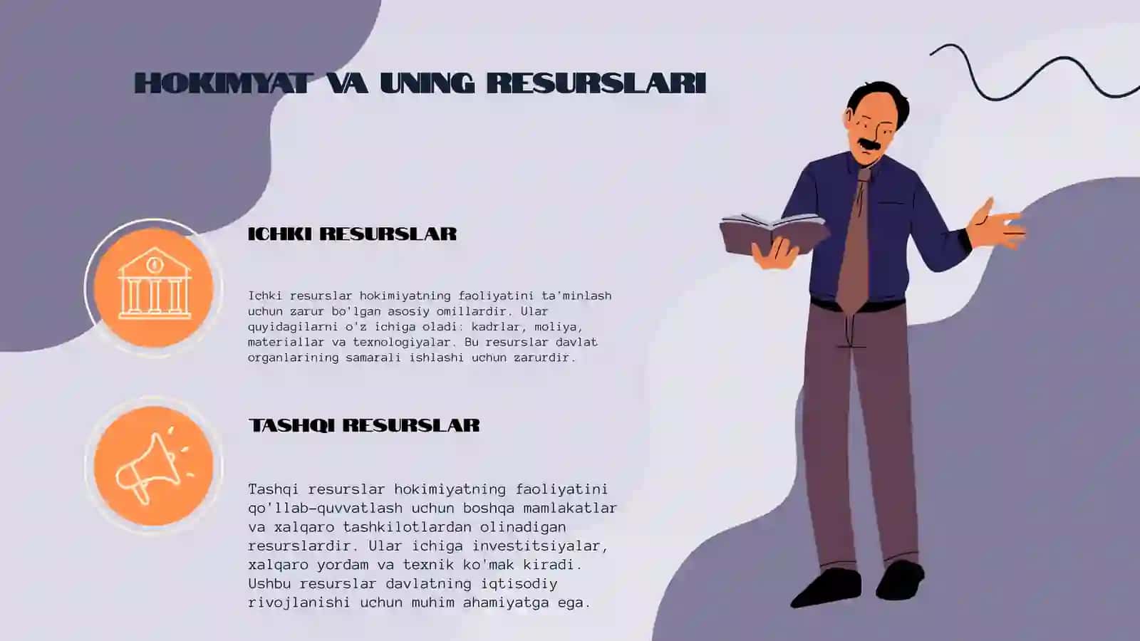 Hokimiyatning umumiy va xususiy, ichki va tashqi resurslari 4