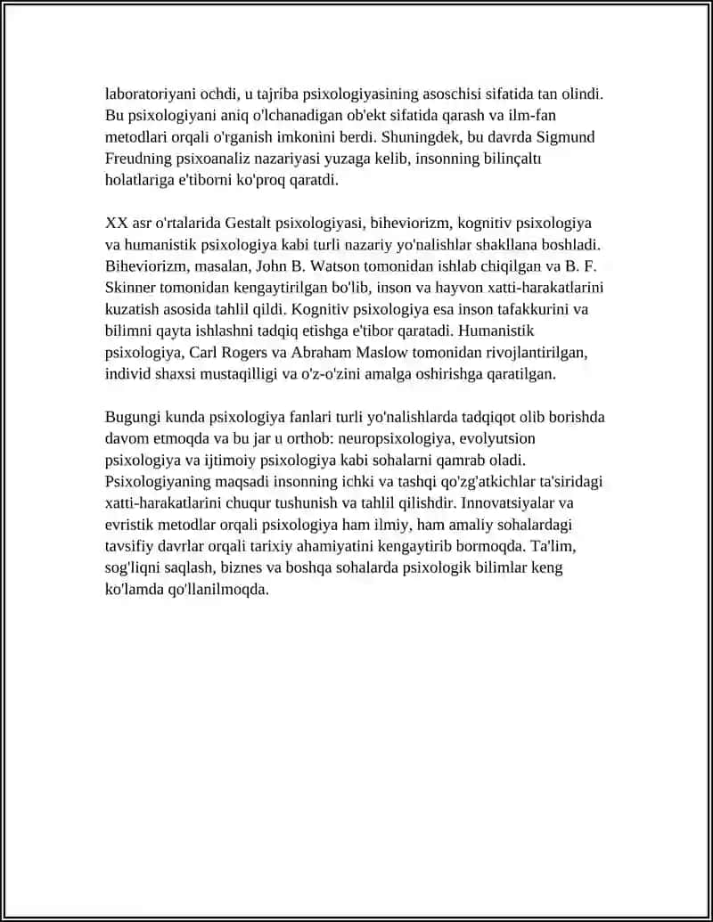 PSIXOLOGIYA TARIXI HAQIDA TUSHUNCHA 4