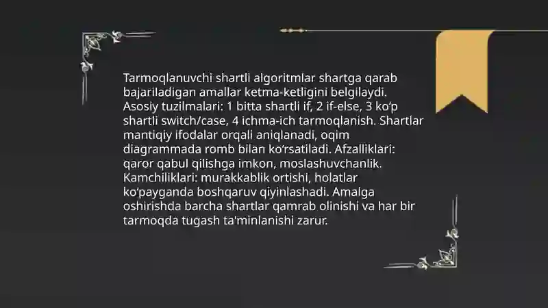 Algoritm turlari, xossalari 4