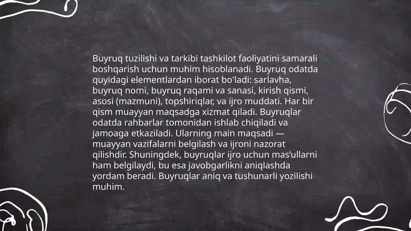 Farmoyish hujjatlarining ahamiyati 4