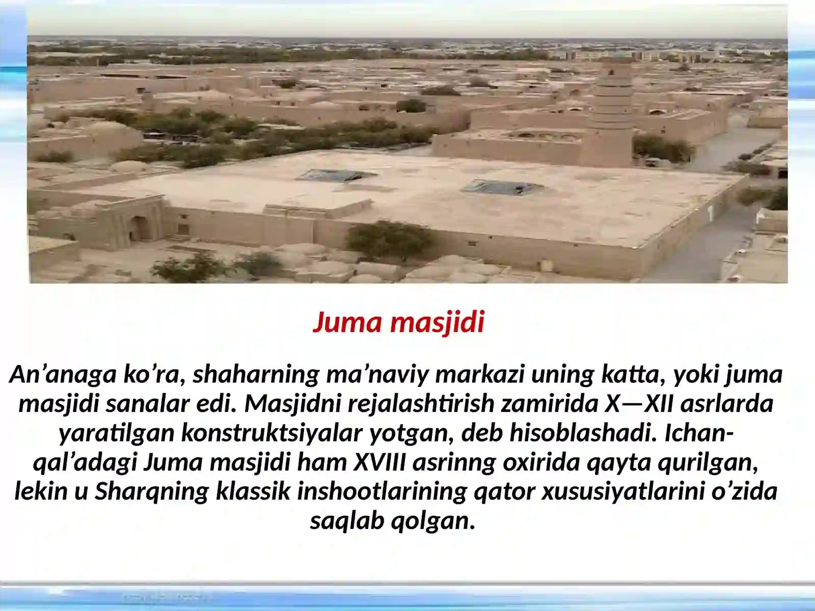 Xiva—ming gumbazli shahar 4