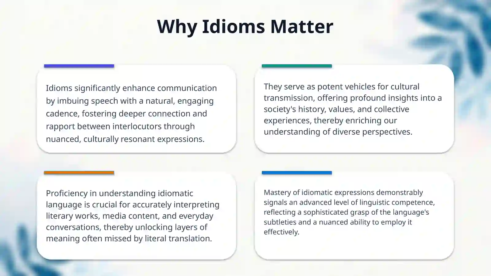 Idioms 4