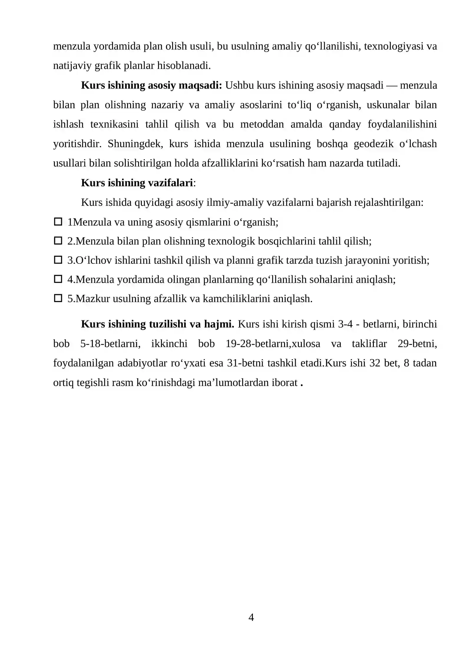 "Menzula bilan plan olish" 4