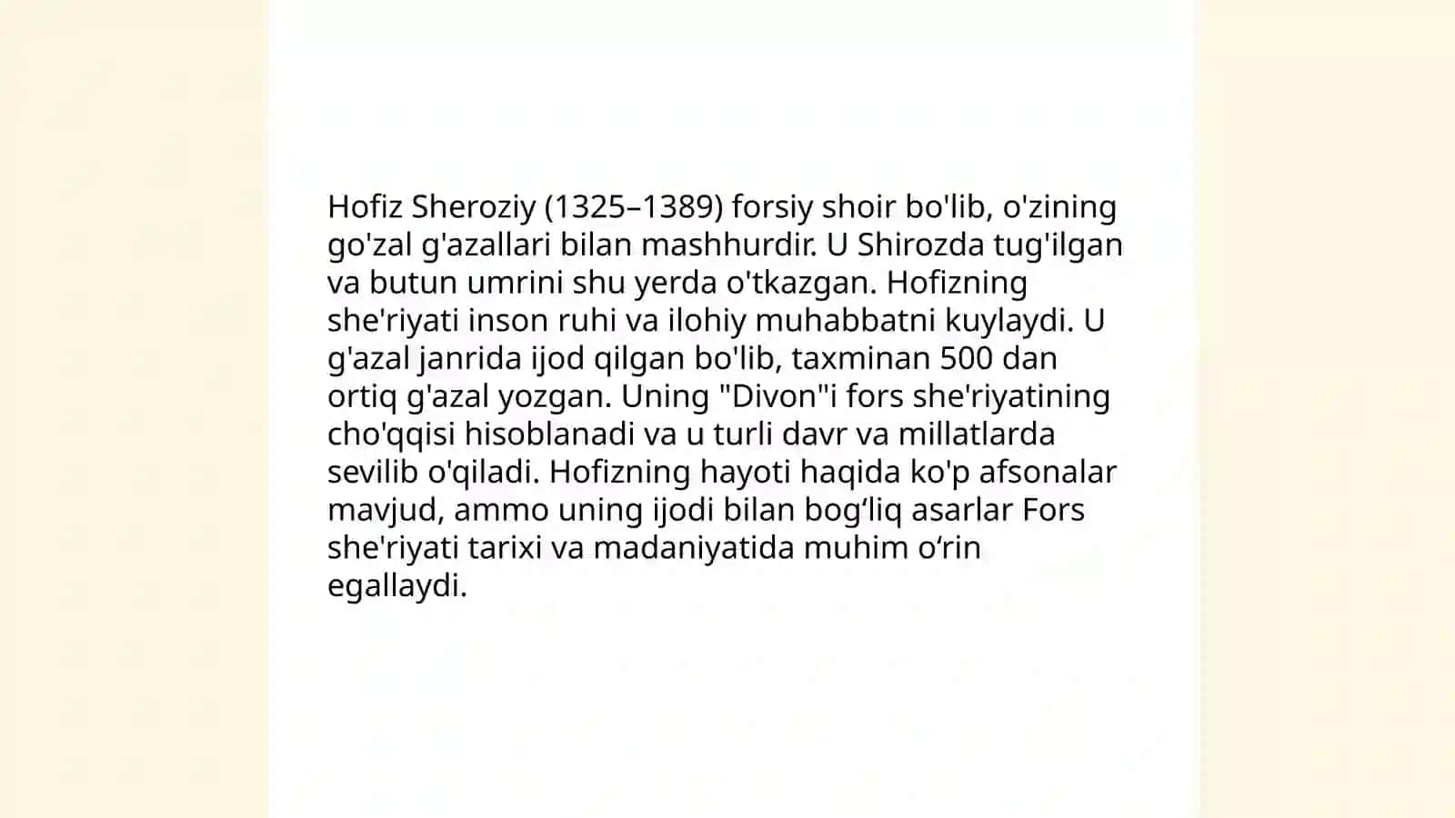 Gyote va Hofiz ijodi Usmonova Sevinch 4