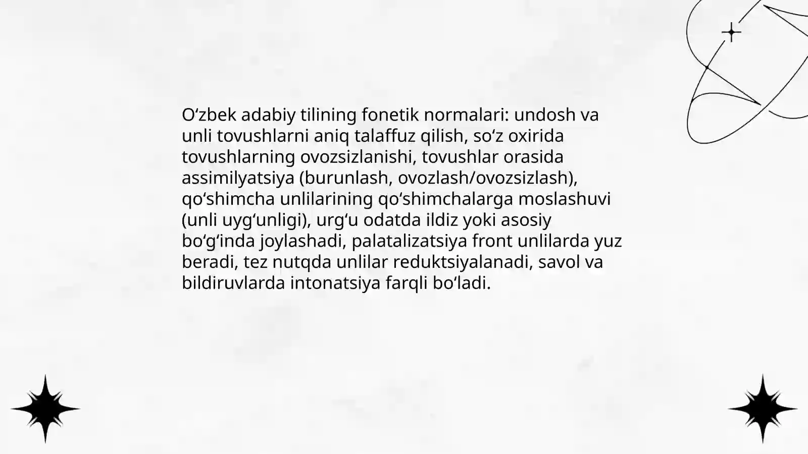 Oʻzbek adabiy tili.  Lison va nutq normalari 4
